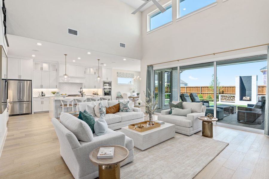Furnished interior in a model home at Mosaic in Prosper (Image 6).