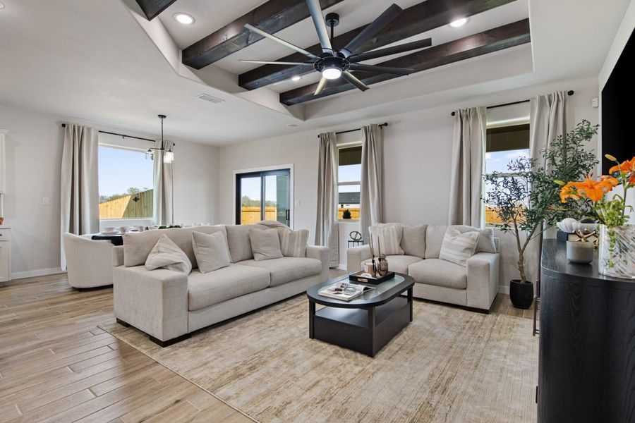 Furnished interior in a model home at Paloma Ranch in Harlingen (Image 31).