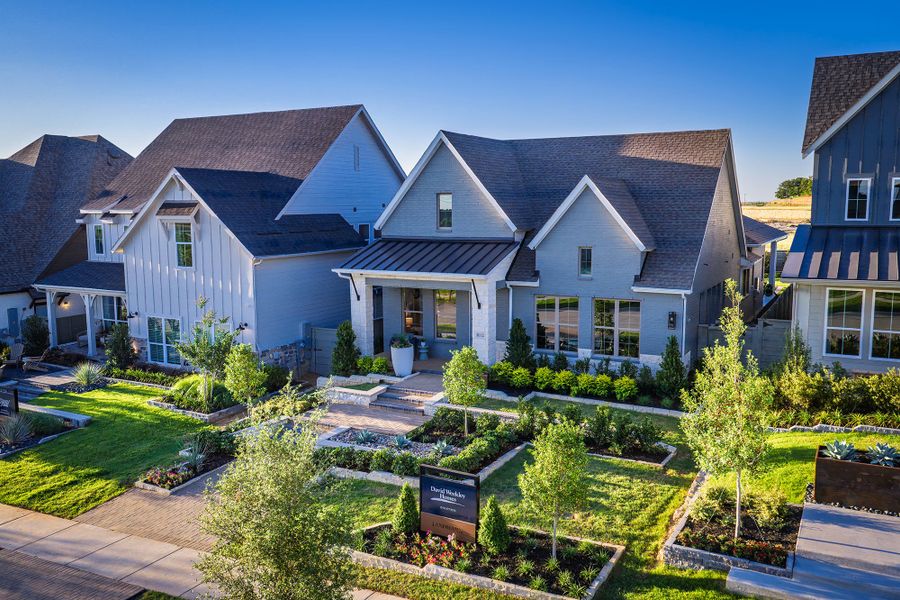 Front exterior of a home in the Landmark community, located in Denton, TX (Image 6). Front exterior of a home in the Landmark community, located in Denton, TX (Image 6).