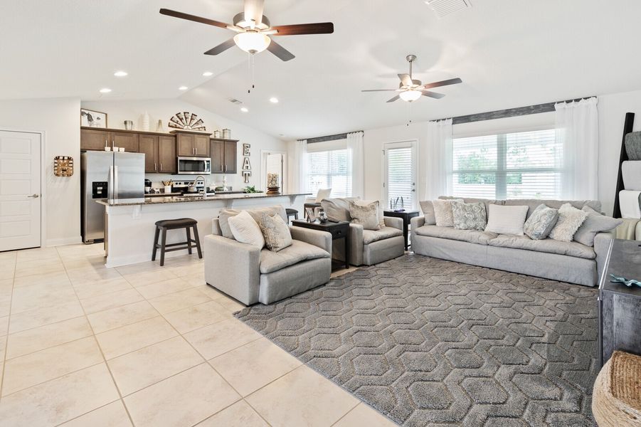 Furnished interior in a model home at Palm Coast in Palm Coast (Image 5).