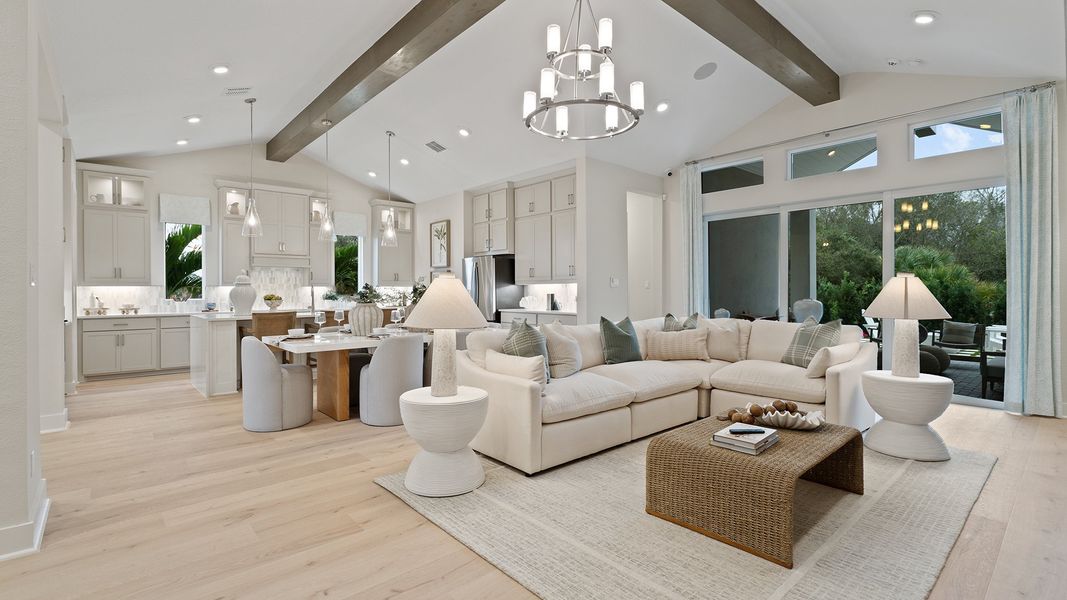 Furnished interior in a model home at Turnleaf 60' in Punta Gorda (Image 10).