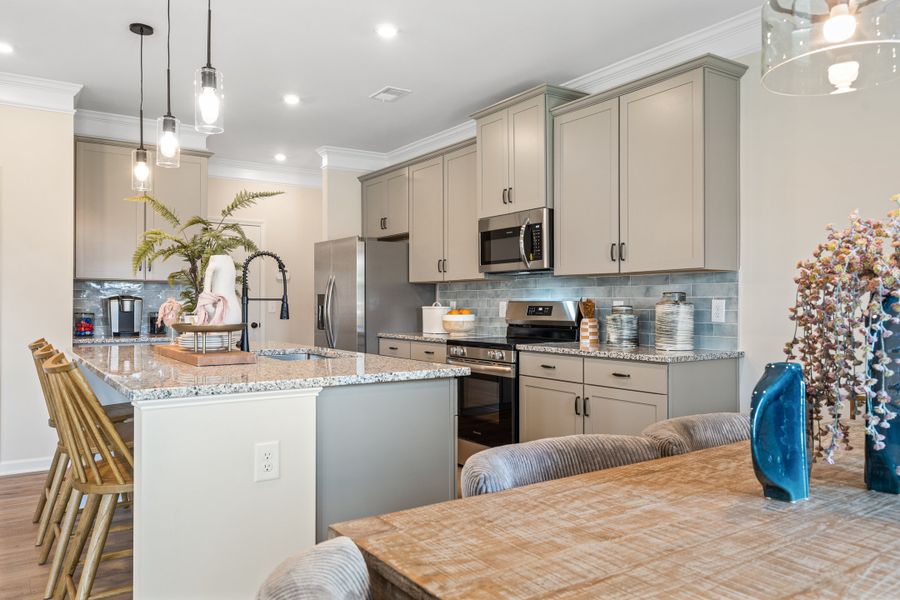 Furnished interior in a model home at Vandiver Creek in South Fulton (Image 56).