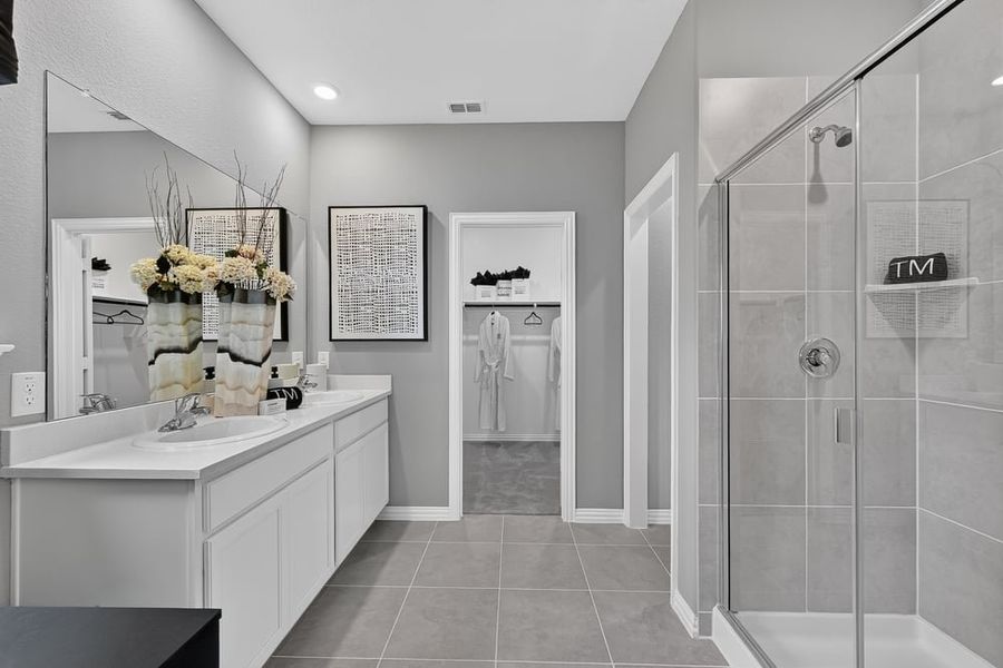 Furnished interior in a model home at Madero 50s in Haslet (Image 152). Furnished interior in a model home at Madero 50s in Haslet (Image 152).