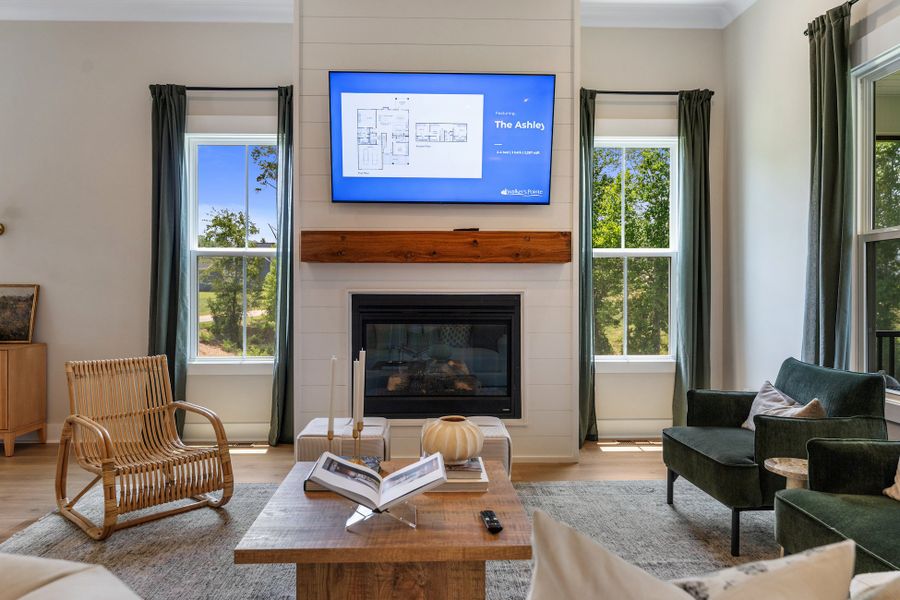 Furnished interior in a model home at Walker's Pointe in Anderson (Image 16). Furnished interior in a model home at Walker's Pointe in Anderson (Image 16).