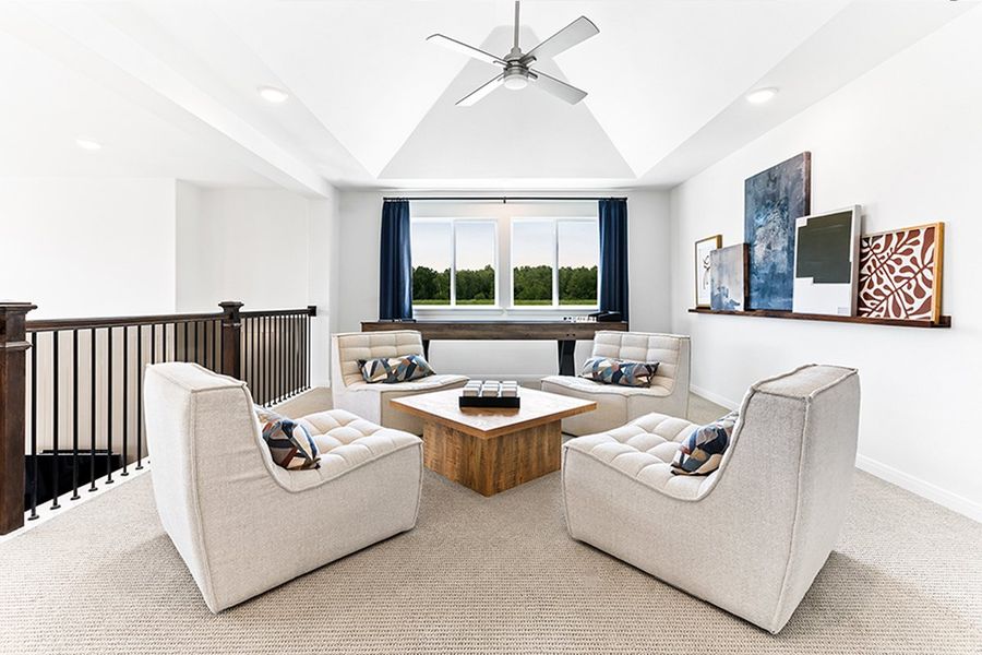 Furnished interior in a model home at Sutton Fields in Celina (Image 14).