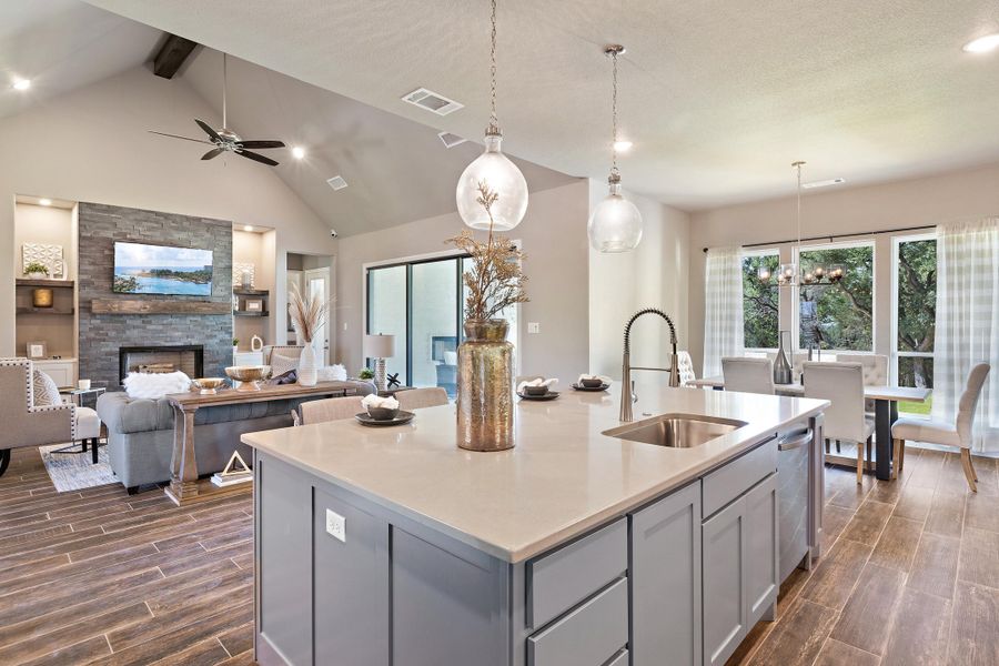 Furnished interior in a model home at Vintage Oaks in Weatherford (Image 23).