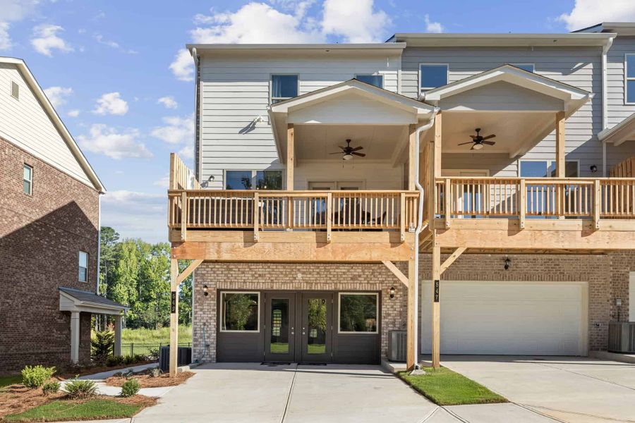 Exterior details of a home in Towns at Enclave, Lawrenceville (Image 24). Exterior details of a home in Towns at Enclave, Lawrenceville (Image 24).