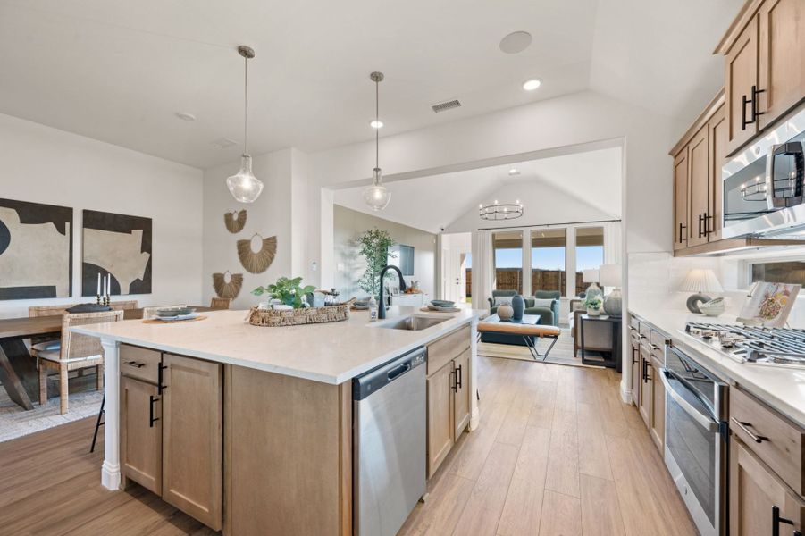 Furnished interior in a model home at Clearview Ranch in Royse City (Image 17).