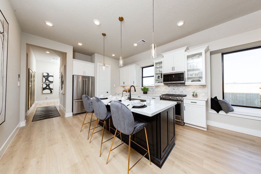 Furnished interior in a model home at Arcadian Estates in Pearland (Image 3).