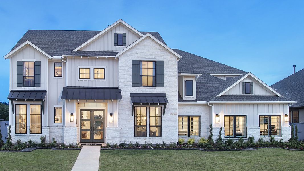 Front exterior of a home in the Fulshear Lakes 80' community, located in Fulshear, TX (Image 3).