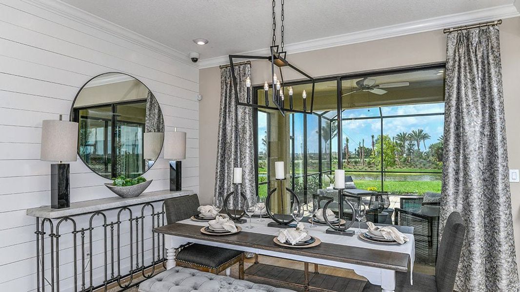 Furnished interior in a model home at Palmero in Nokomis (Image 26). Furnished interior in a model home at Palmero in Nokomis (Image 26).