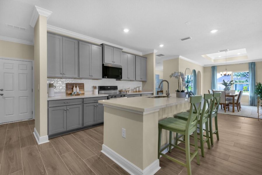Furnished interior in a model home at Natureview in Freeport (Image 5). Furnished interior in a model home at Natureview in Freeport (Image 5).