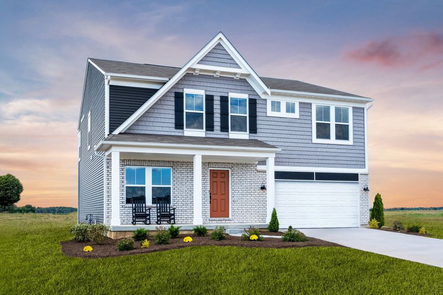 Front exterior of a home in the Three Rivers community, located in Euharlee, GA (Image 2).