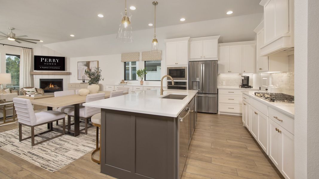 Furnished interior in a model home at Juniper Springs 50' in Lockhart (Image 7).