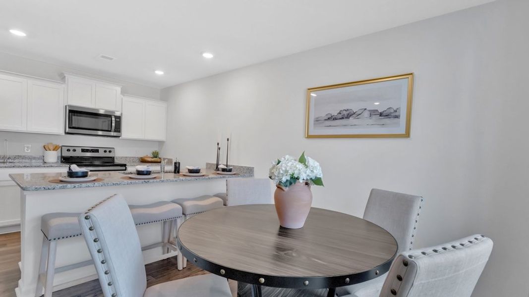 Furnished interior in a model home at Warren's Way Townhomes in Jonesborough (Image 10).