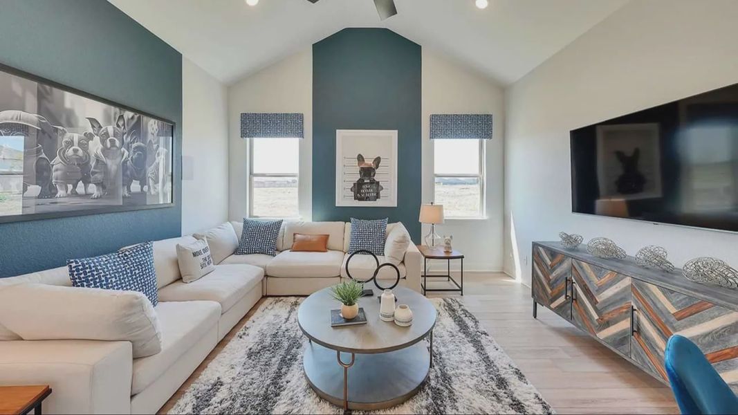 Furnished interior in a model home at Carillon in Manor (Image 23). Furnished interior in a model home at Carillon in Manor (Image 23).