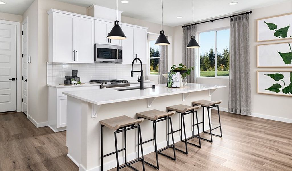 Furnished interior in a model home at Meadowbrook Park in Colorado Springs (Image 5).
