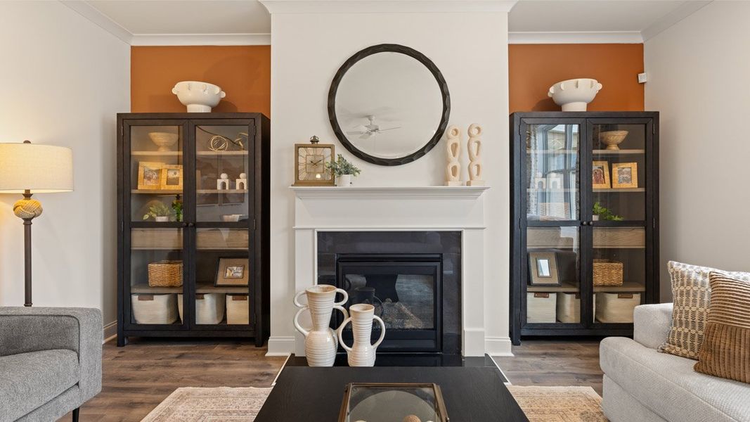 Furnished interior in a model home at The Gates at Pates Creek in Hampton (Image 22).