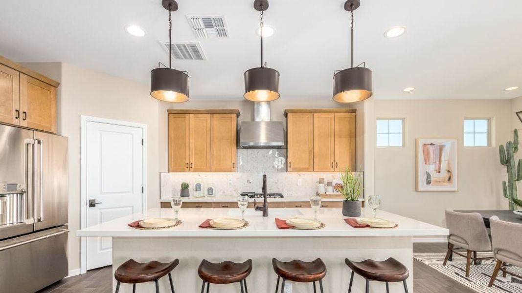 Furnished interior in a model home at La Mira in Mesa (Image 4).