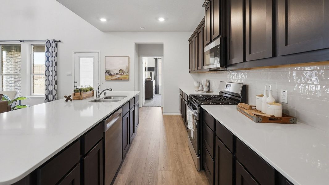 Furnished interior in a model home at The Woods at Lindsey Place in Anna (Image 55).