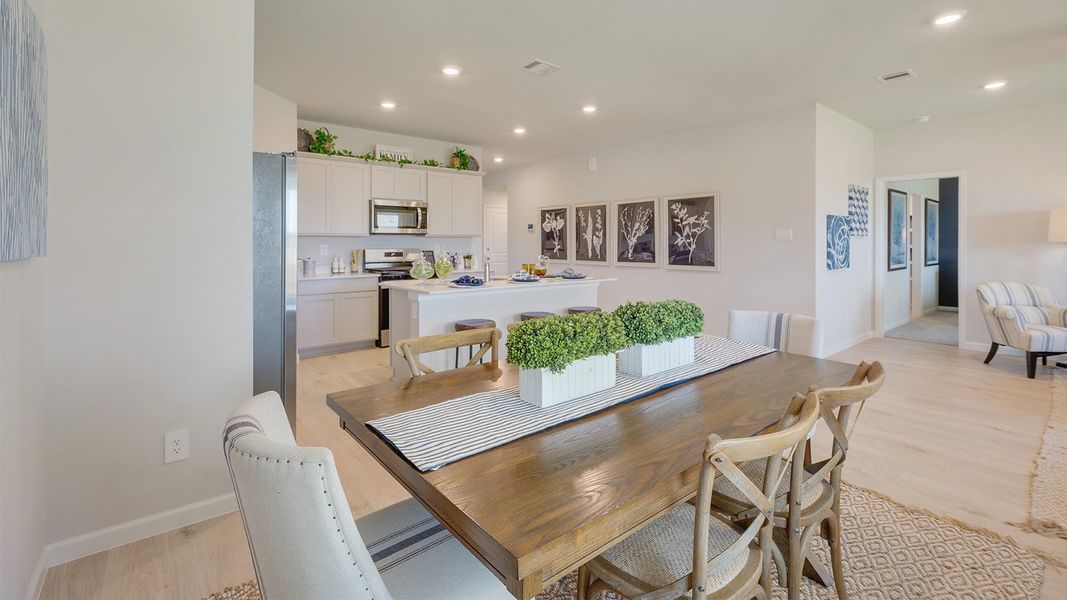 Furnished interior in a model home at Liberty Village in Brenham (Image 13).
