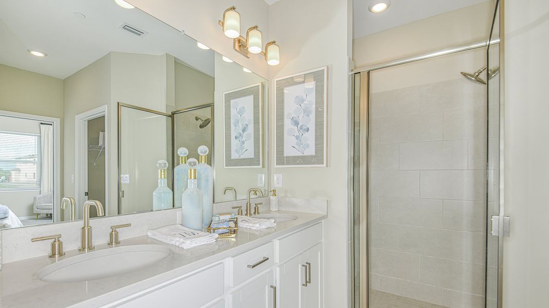 Furnished interior in a model home at Bella Via in Port Charlotte (Image 24). Furnished interior in a model home at Bella Via in Port Charlotte (Image 24).