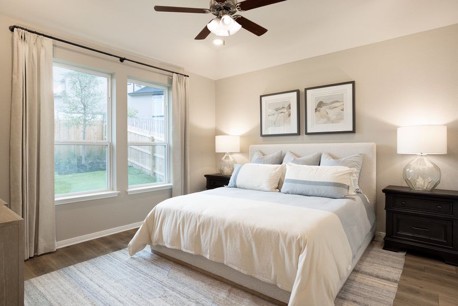 Furnished interior in a model home at Comanche Ridge in San Antonio (Image 5).