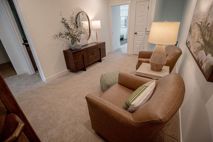 Furnished interior in a model home at The Townhomes at Union Depot in Bartlett (Image 20).