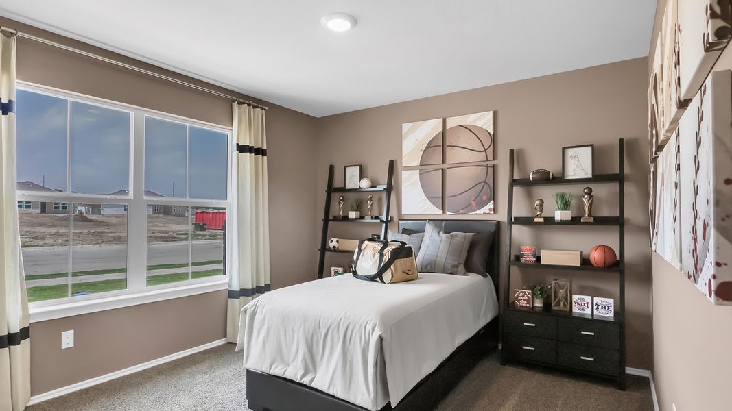 Furnished interior in a model home at Cedar Trails in Belton (Image 22).