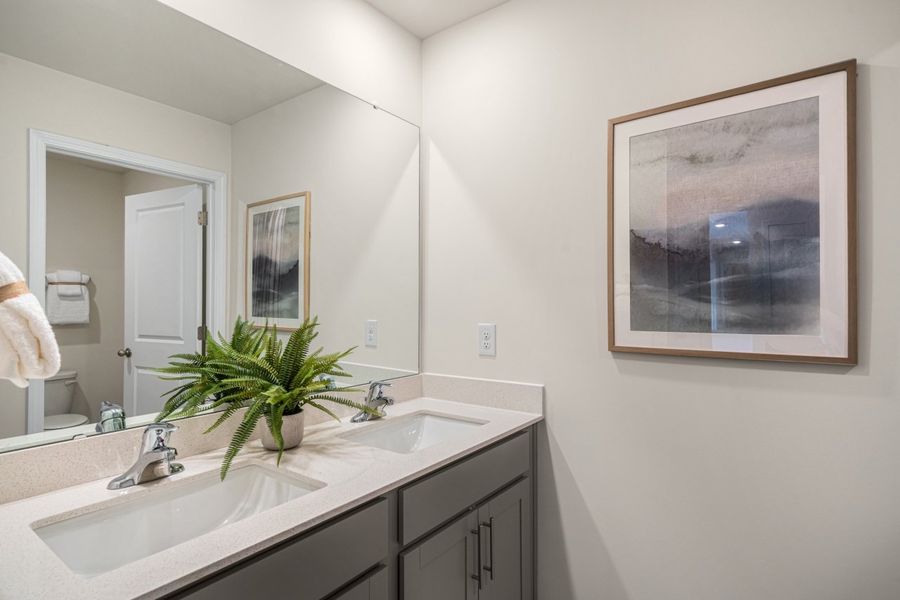 Furnished interior in a model home at Hoke Loop Ridge in Fayetteville (Image 11). Furnished interior in a model home at Hoke Loop Ridge in Fayetteville (Image 11).