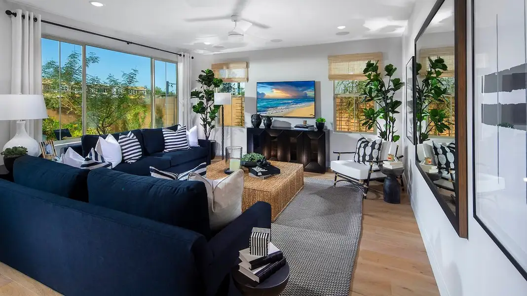 Furnished interior in a model home at Bella Storia in Gilbert (Image 3). Furnished interior in a model home at Bella Storia in Gilbert (Image 3).