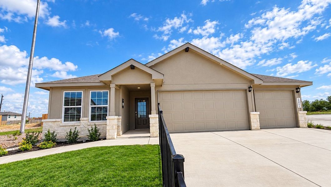 Front exterior of a home in the Redbird Ranch community, located in San Antonio, TX (Image 3).