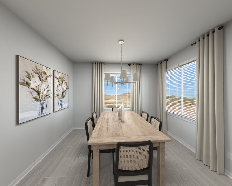 Furnished interior in a model home at Naranja Trails in Oro Valley (Image 4).