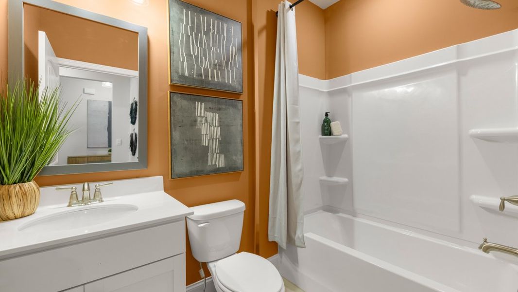 Furnished interior in a model home at Hamptons at Riverwood North in Dallas (Image 33).