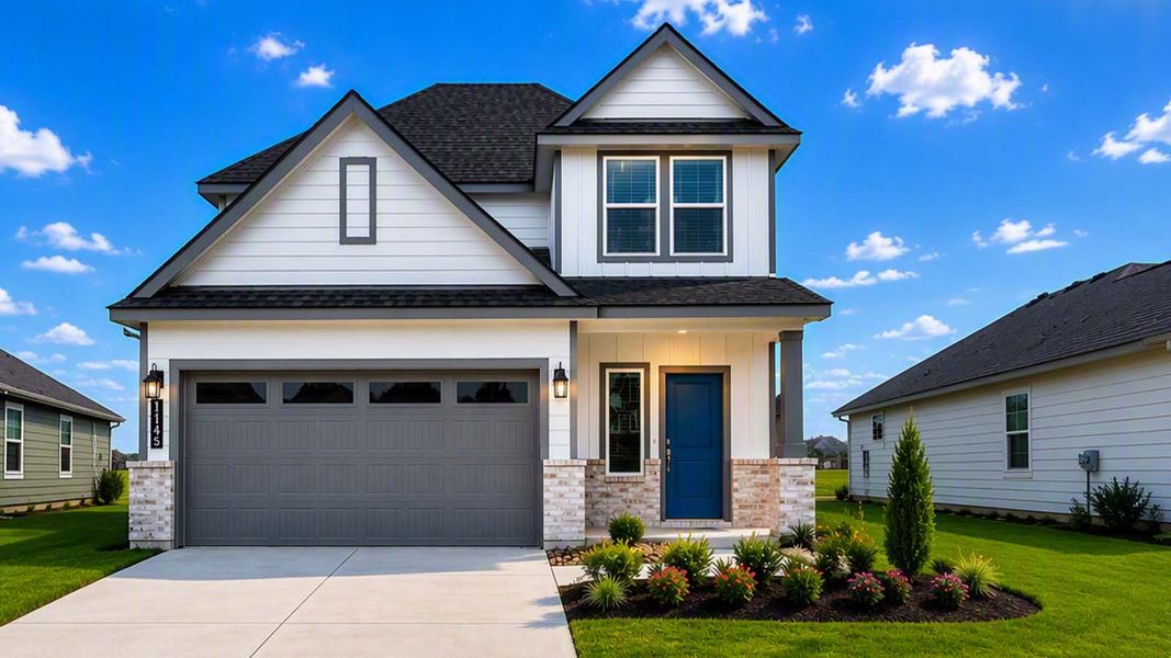 Front exterior of a home in the Midtown Reserve community, located in College Station, TX (Image 3).
