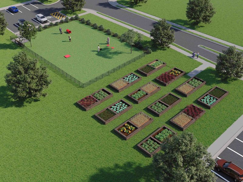 Enjoy the beautiful coastal weather at the community garden and two dog parks.
