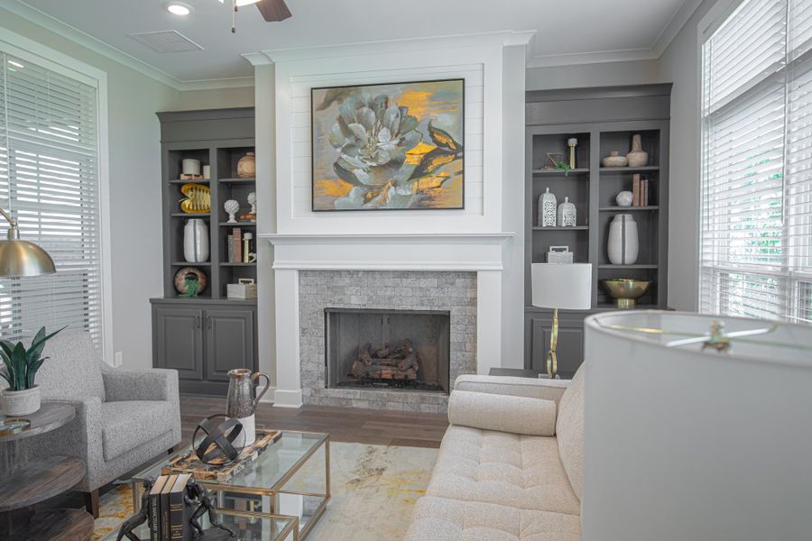 Furnished interior in a model home at Myers Park in Arlington (Image 41).