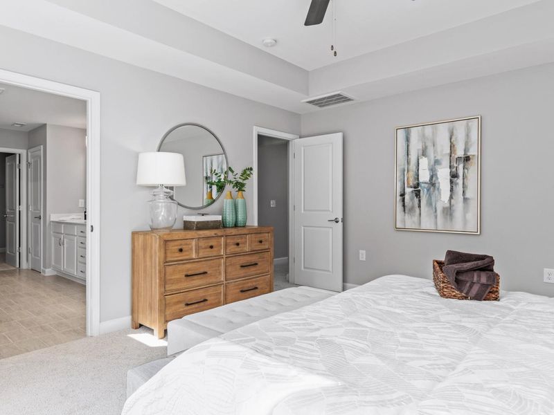 Furnished interior in a model home at Enclave at Belmont in Belmont (Image 22). Furnished interior in a model home at Enclave at Belmont in Belmont (Image 22).