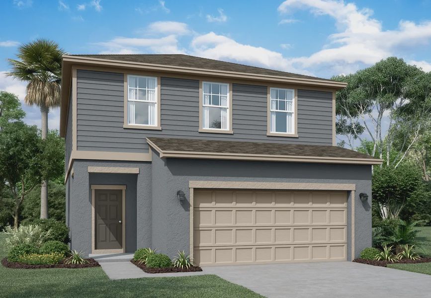Front exterior of a home in the Pinecone Reserve community, located in Brooksville, FL (Image 9).