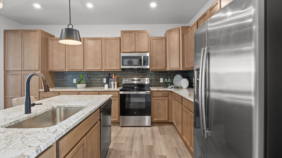 Furnished interior in a model home at Bell Glen in Charlotte (Image 13).