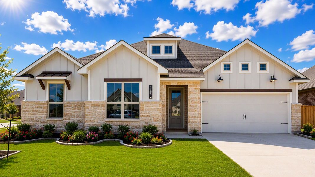 Front exterior of a home in the Wellborn Settlement community, located in College Station, TX (Image 3). Front exterior of a home in the Wellborn Settlement community, located in College Station, TX (Image 3).