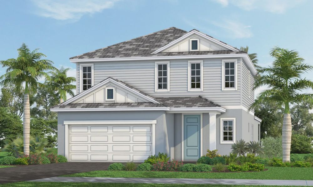 Front exterior of a home in the Palmera community, located in Venice, FL (Image 5).