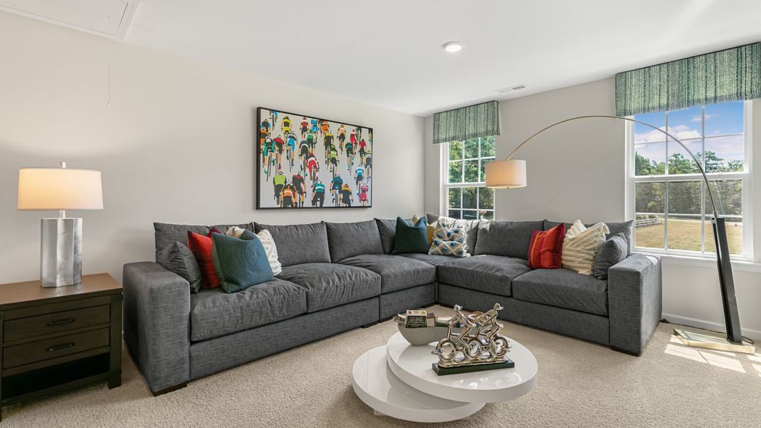 Furnished interior in a model home at Forest Creek in Winston-Salem (Image 26).