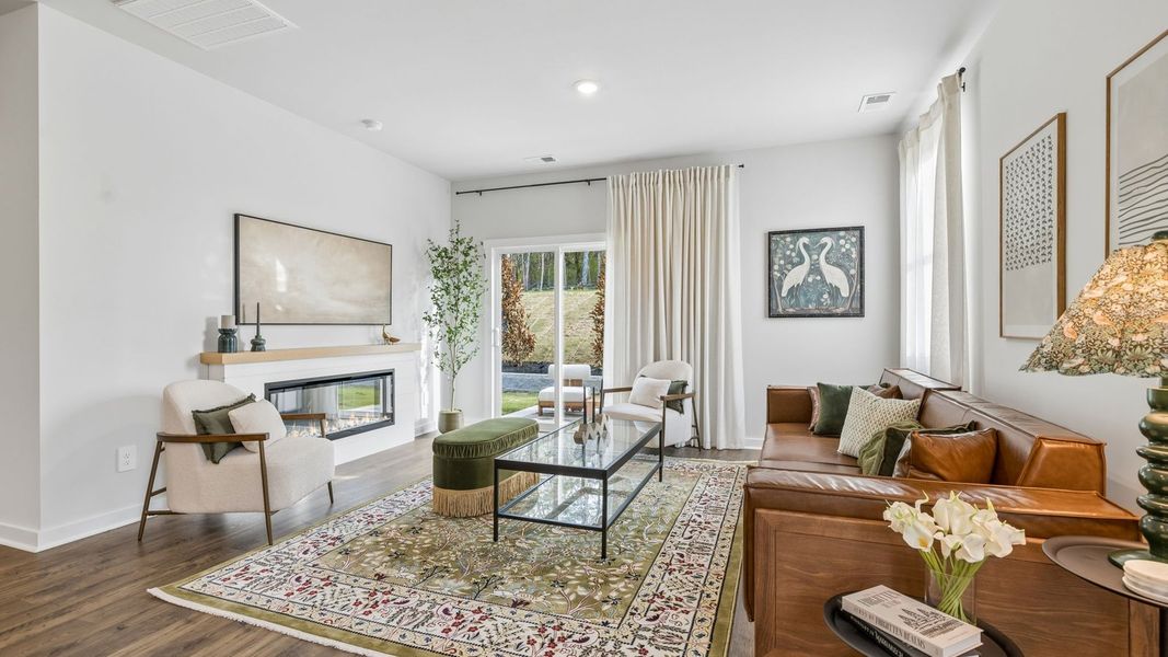 Furnished interior in a model home at Reserve at Hickory Ridge in Columbia (Image 65).