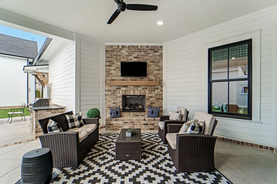 Furnished interior in a model home at Stephens Valley in Nashville (Image 13).