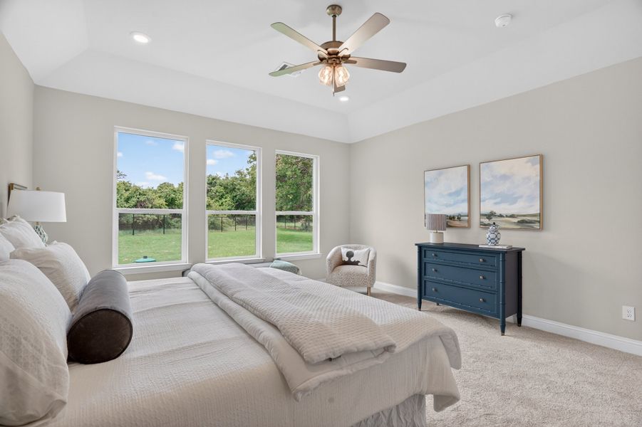 Furnished interior in a model home at Terra Vista Estates in Springtown (Image 54).