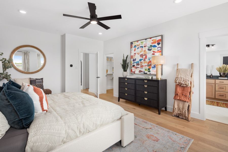 Furnished interior in a model home at Chelsea Commons in Allen (Image 15). Furnished interior in a model home at Chelsea Commons in Allen (Image 15).