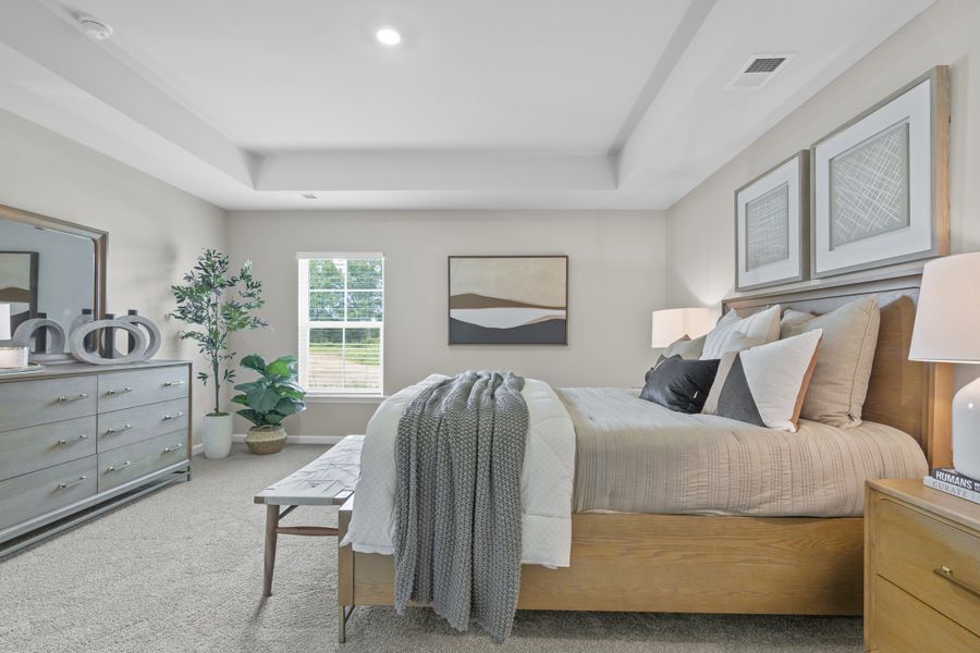 Furnished interior in a model home at Crystal Downs in Sumter (Image 18).