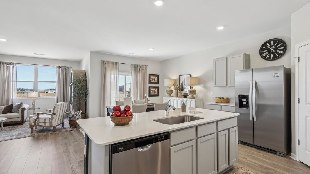 Furnished interior in a model home at CDJ Farms in Portland (Image 19).