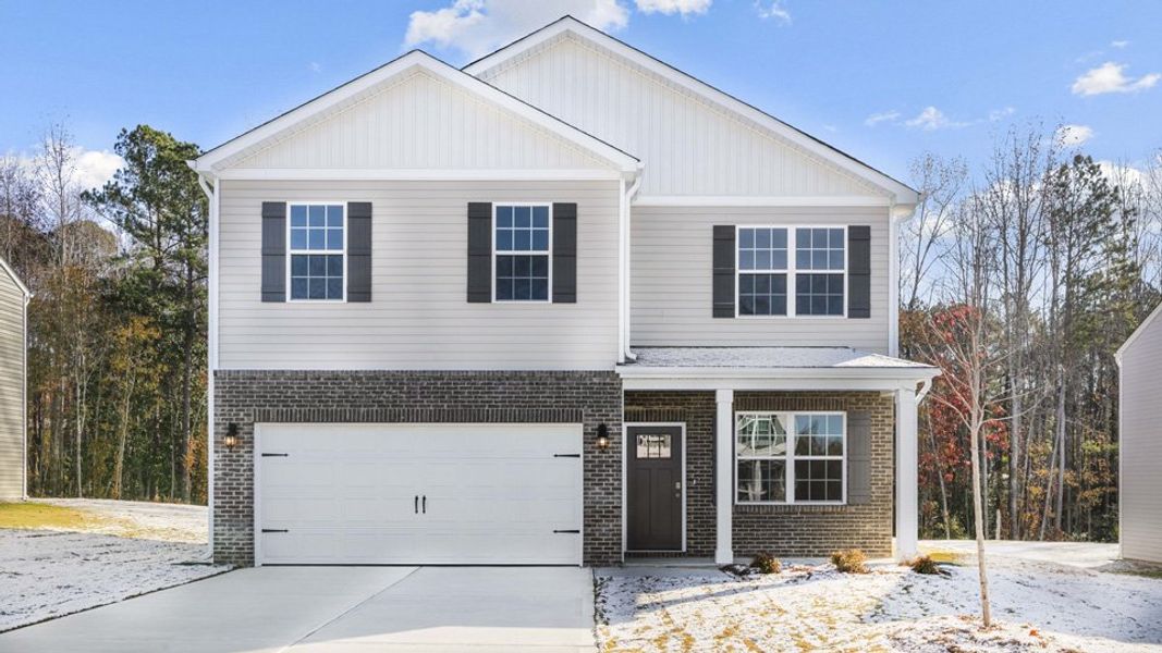Front exterior of a home in the Southbury community, located in Carthage, NC (Image 17).